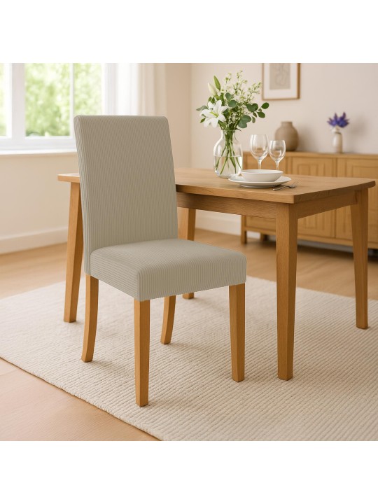 2 db étkezőszékből álló Ina Cord antik lámpakészlet, világosbarna