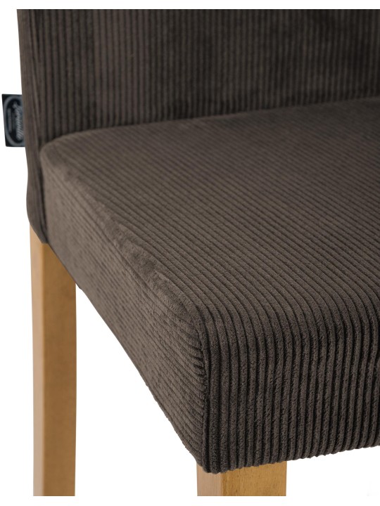 2 db étkezőszékből álló Ina Cord antik lámpakészlet, barna