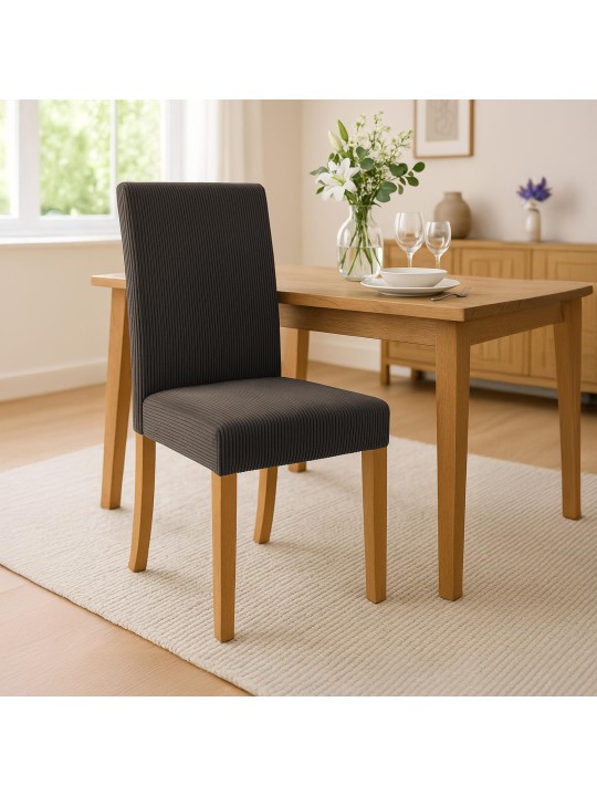 2 db étkezőszékből álló Ina Cord antik lámpakészlet, barna