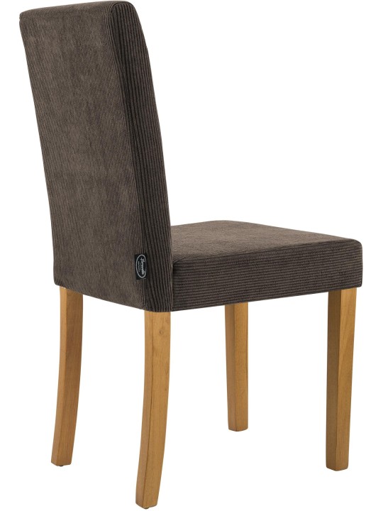 2 db étkezőszékből álló Ina Cord antik lámpakészlet, barna