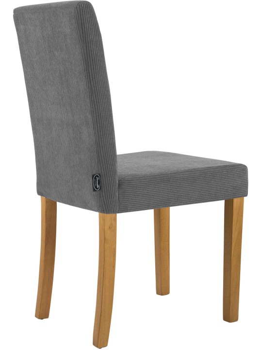 2 db étkezőszékből álló Ina Cord antik lámpakészlet, szürke