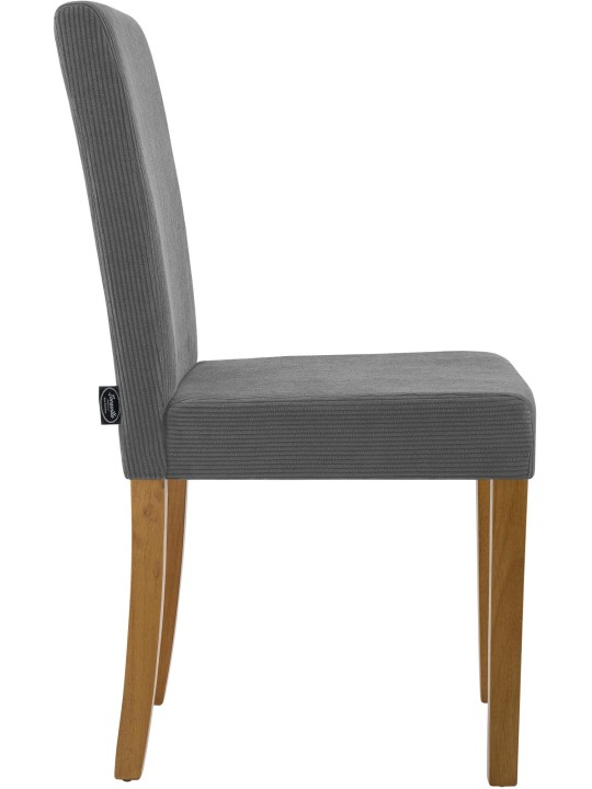 2 db étkezőszékből álló Ina Cord antik lámpakészlet, szürke