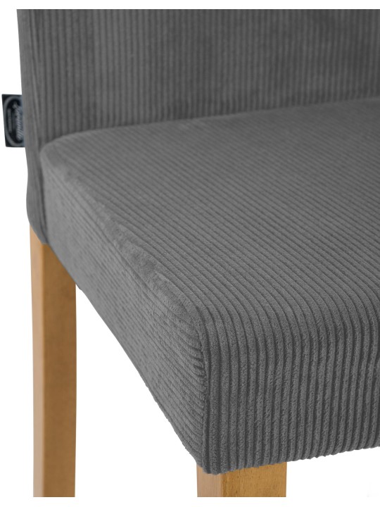 2 db étkezőszékből álló Ina Cord antik lámpakészlet, szürke