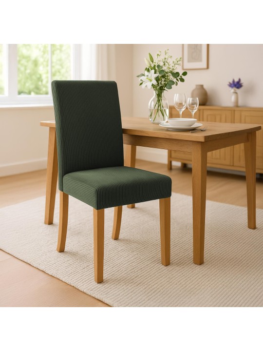 2 db étkezőszékből álló Ina Cord antik lámpakészlet, zöld