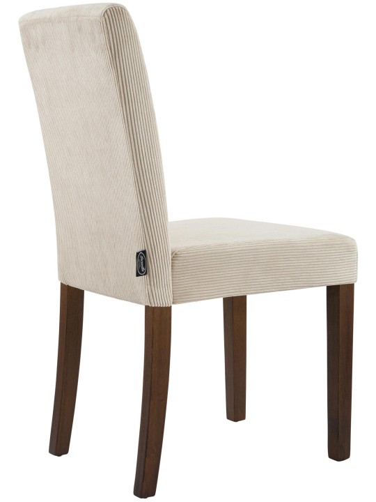 2 db étkezőszékből álló Ina Cord antik sötét készlet, világosbarna