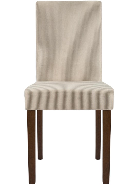 2 db étkezőszékből álló Ina Cord antik sötét készlet, világosbarna