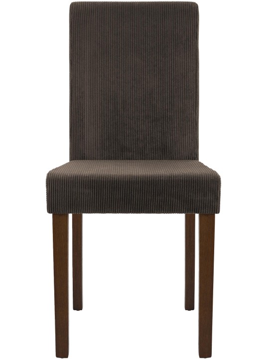 2 db étkezőszékből álló Ina Cord antik sötét készlet, barna