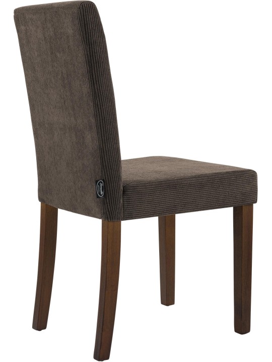 2 db étkezőszékből álló Ina Cord antik sötét készlet, barna