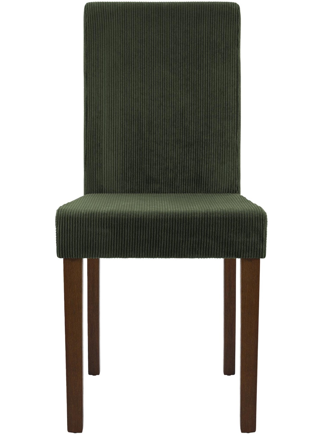 2 db étkezőszékből álló Ina Cord antik sötét készlet, zöld