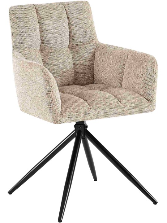 2 db Jonah szövet étkezőszékből álló készlet, világosbarna