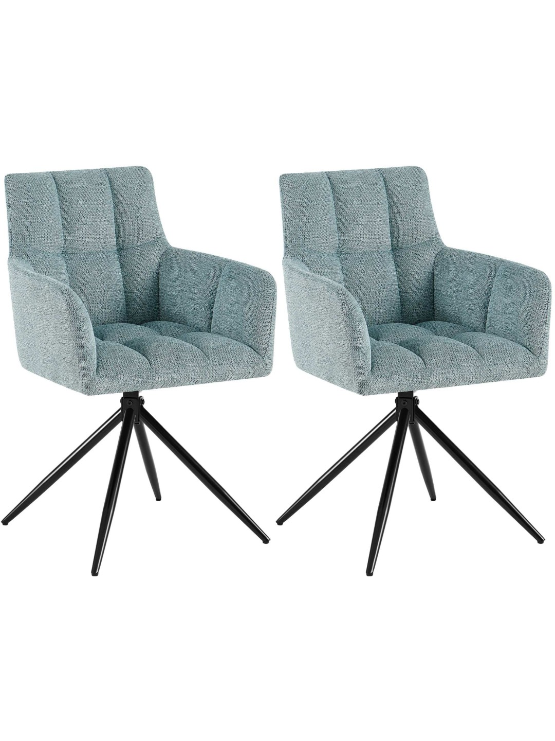 2 db Jonah szövet étkezőszékből álló készlet, türkiz