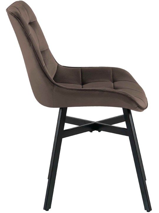 Colby bársony szék, barna