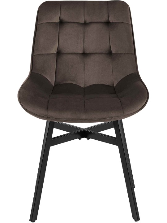 Colby bársony szék, barna
