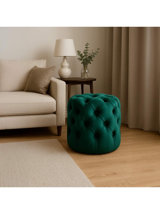 Zsámoly Drancy Velvet M, sötétzöld