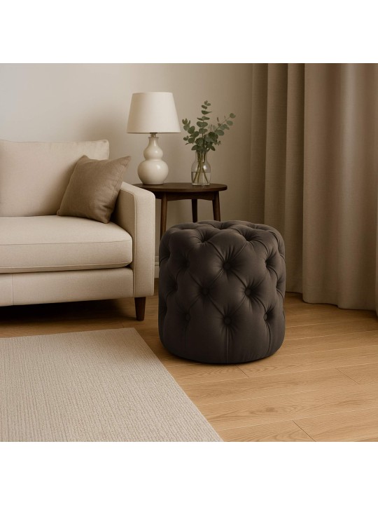 Zsámoly Drancy Velvet M, sötétbarna