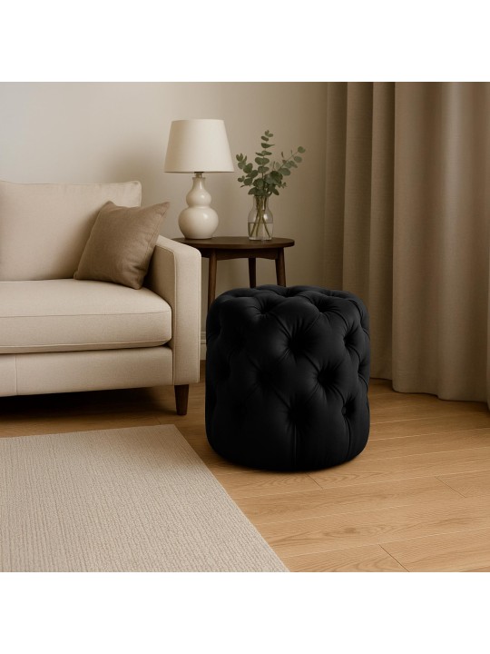 Zsámoly Drancy Velvet M, fekete