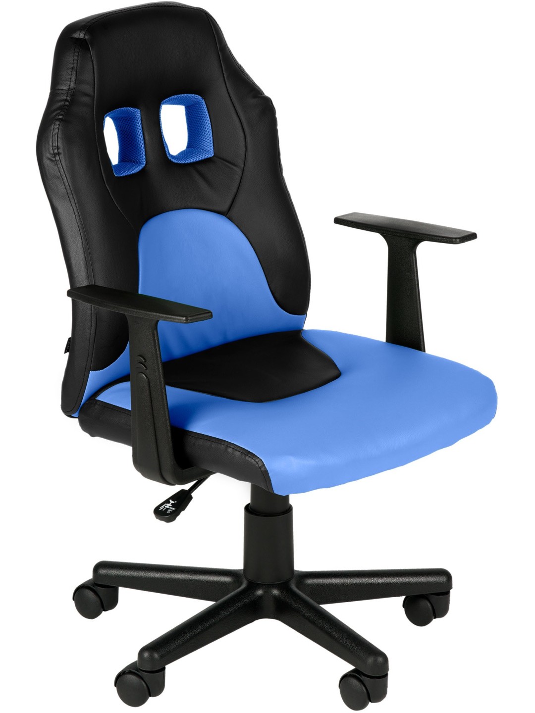 Gyermek irodai szék szórakozás, fekete/kék