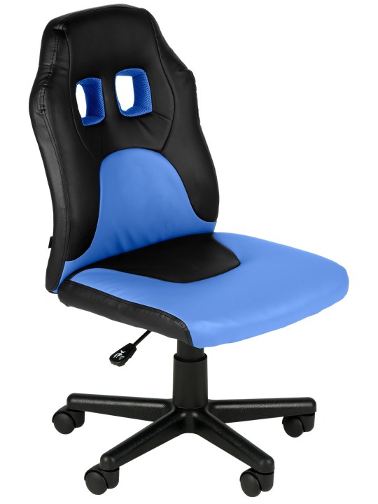 Gyermek irodai szék szórakozás, fekete/kék