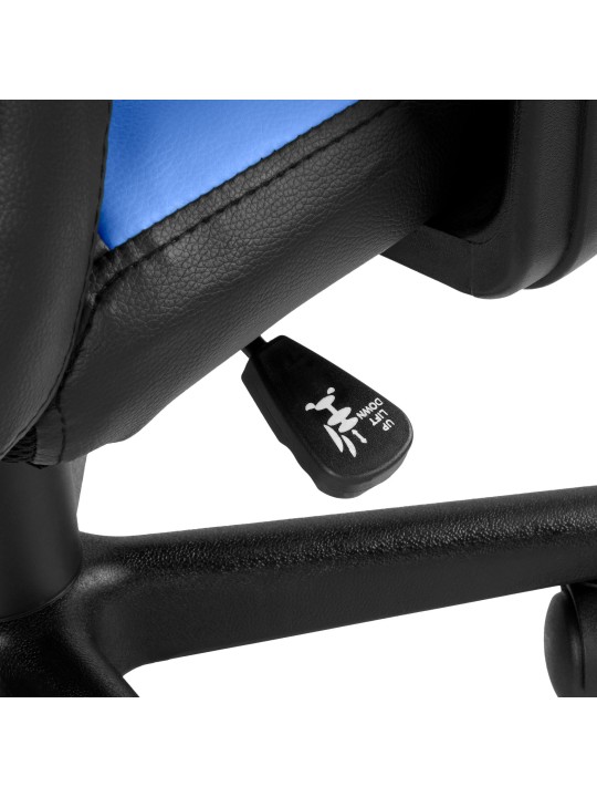 Gyermek irodai szék szórakozás, fekete/kék