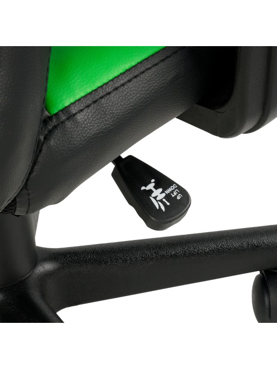 Gyermek irodai szék szórakozás, fekete/zöld