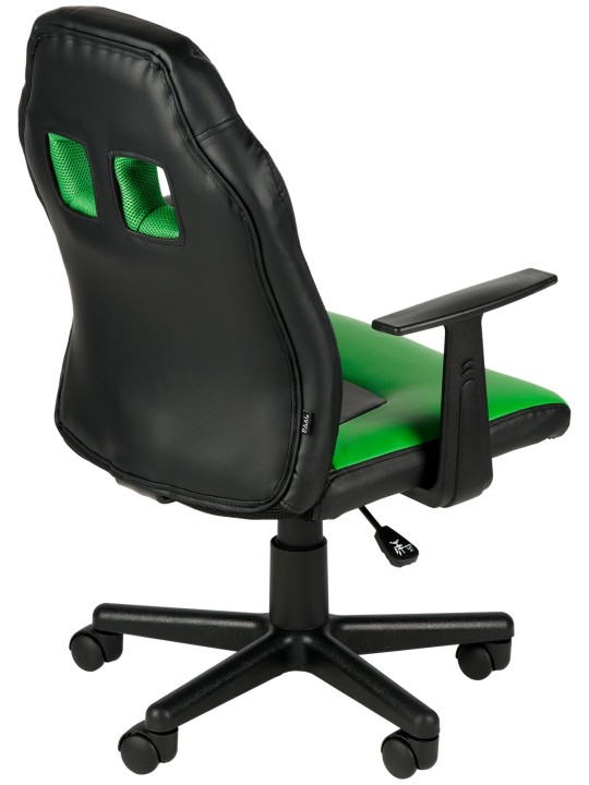 Gyermek irodai szék szórakozás, fekete/zöld