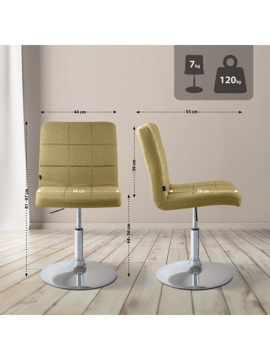 Szék Ricky szövet, zöld