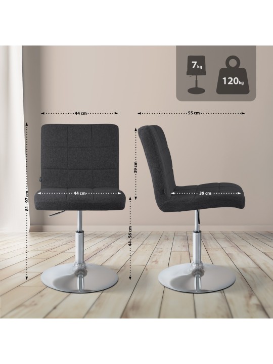 Szék Ricky szövet, fekete Szék Ricky szövet, fekete