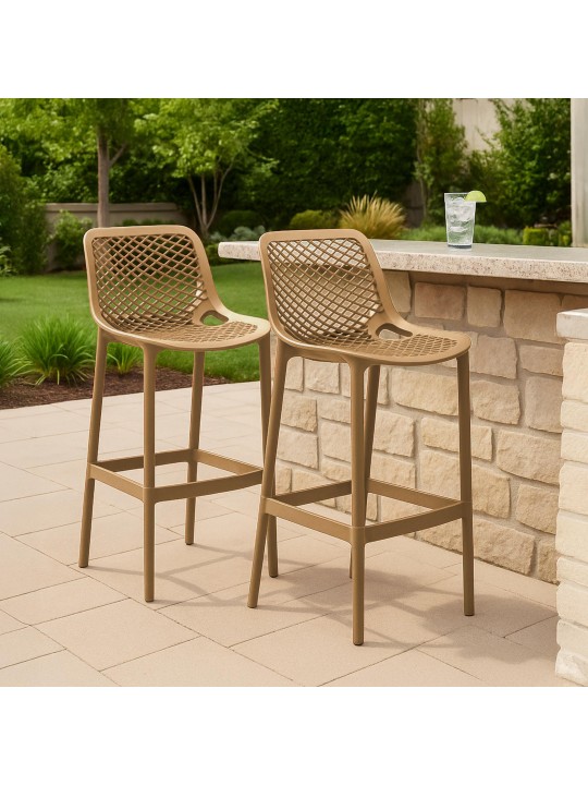 2 db Air bárszék készlet, sárszín