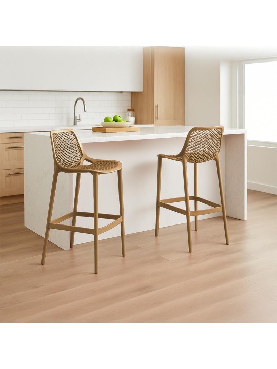 2 db Air bárszék készlet, sárszín