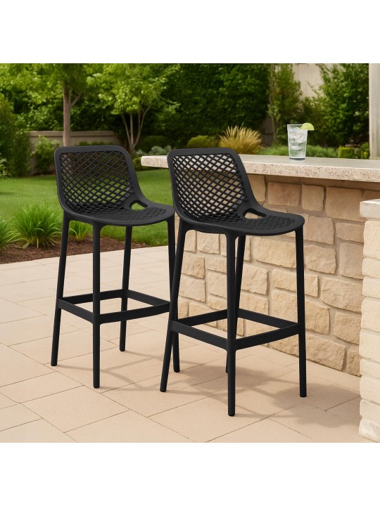 2 db Air bárszék készlet, fekete