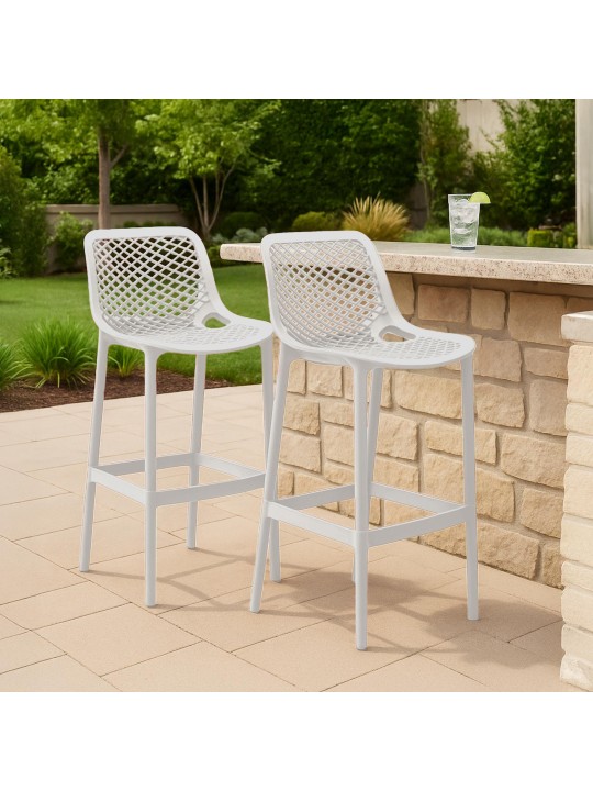 2 db Air bárszék készlet, fehér