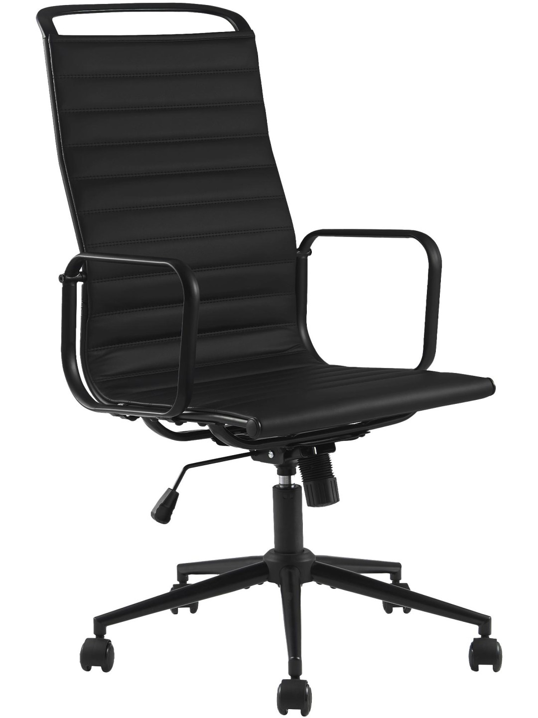 Nelson műbőr irodai szék, fekete