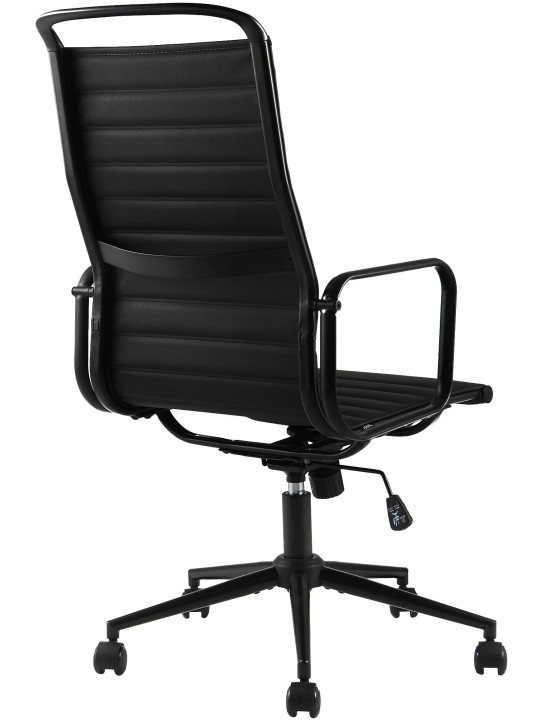 Nelson műbőr irodai szék, fekete