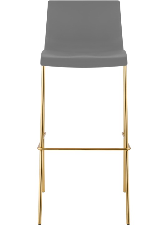 2 db Hoover műanyag bárszék készlet, 4 méteres arany, szürke