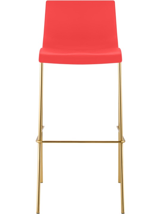 2 db Hoover műanyag bárszék készlet, 4 méteres arany, piros 2 db Hoover műanyag bárszék készlet, 4 méteres arany, piros