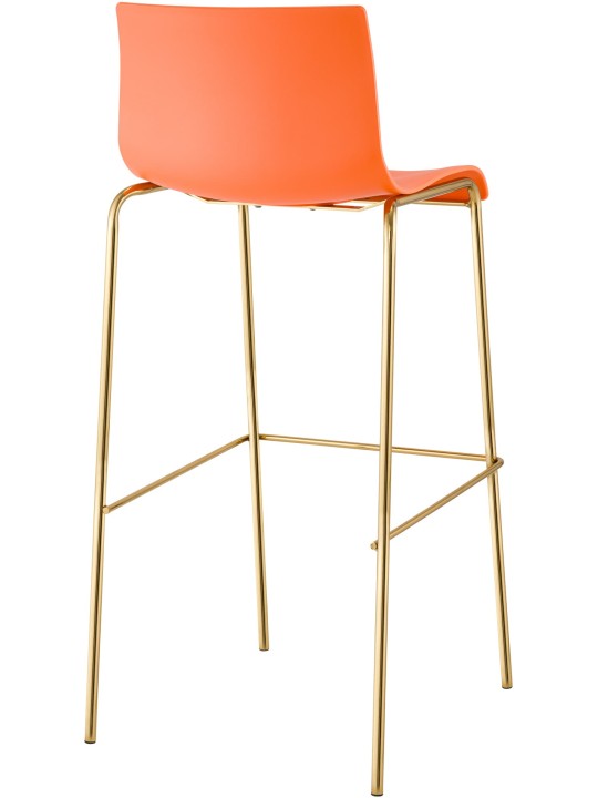 2 db Hoover műanyag bárszék készlet, 4 méteres arany, narancs 2 db Hoover műanyag bárszék készlet, 4 méteres arany, narancs