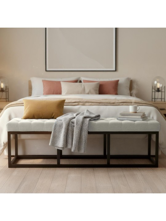 Pad Polson bársony 150 cm, krém