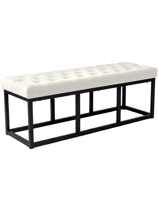 Polson bársony pad 120 cm, krém