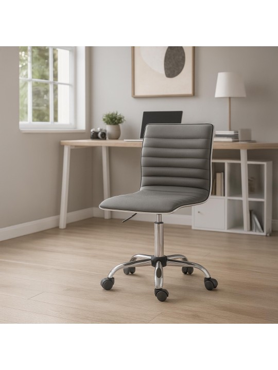 Munkaszék Alamosa műbőr, szürke