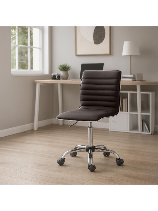 Munkaszék Alamosa műbőr, barna