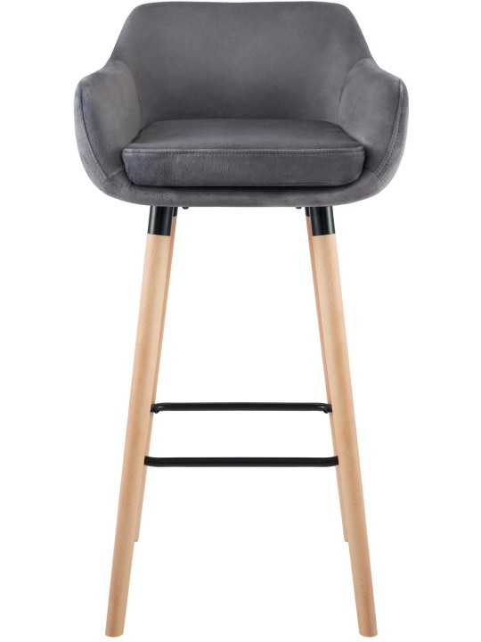 Bárszék Grant bársony, szürke