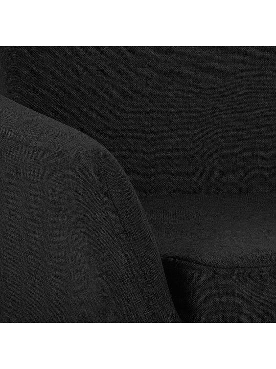 Bárszék Grant szövet, fekete