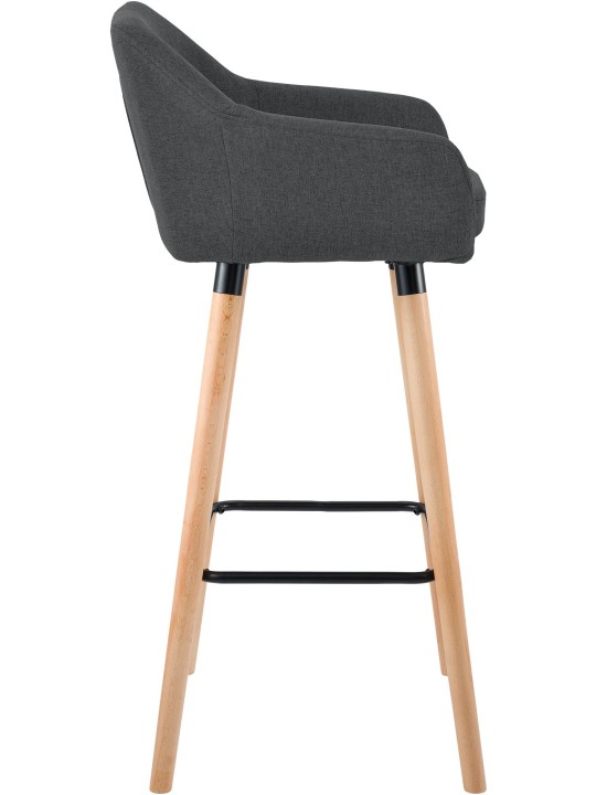 2 db bárszék készlet Grant textil, sötétszürke 2 db bárszék készlet Grant textil, sötétszürke