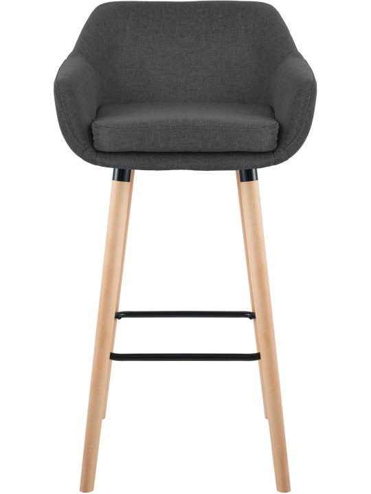 2 db bárszék készlet Grant textil, sötétszürke 2 db bárszék készlet Grant textil, sötétszürke