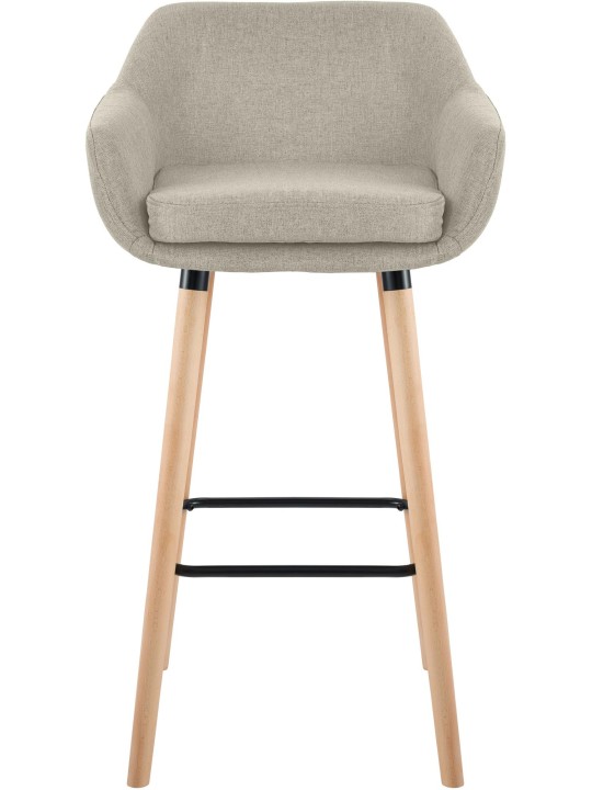 2 db bárszék készlet Grant textil, krém