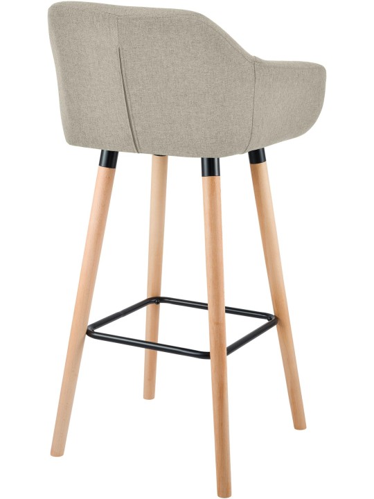 2 db bárszék készlet Grant textil, krém