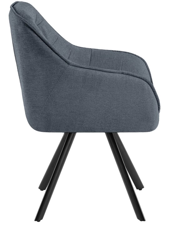 Szék Pettuli szövet, sötétszürke