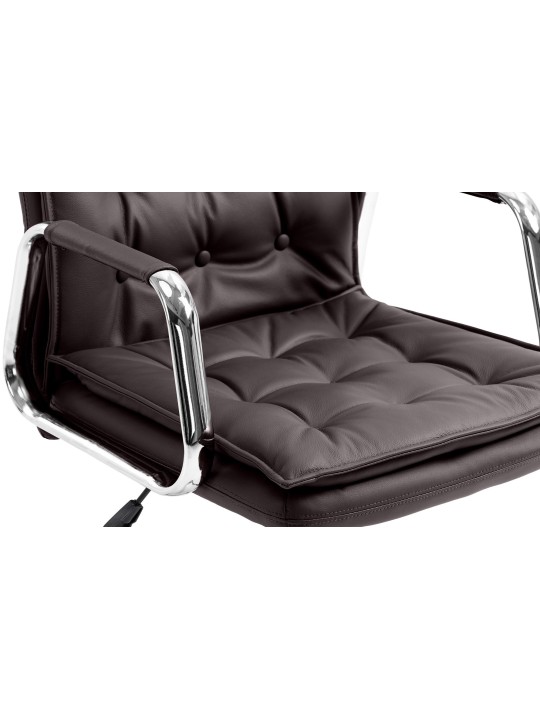 Sotira irodai szék valódi bőr, barna