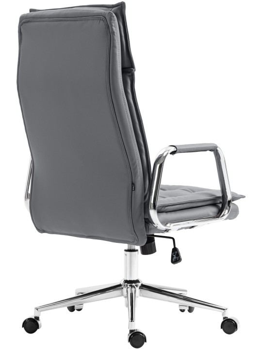 Sotira irodai szék valódi bőr, szürke