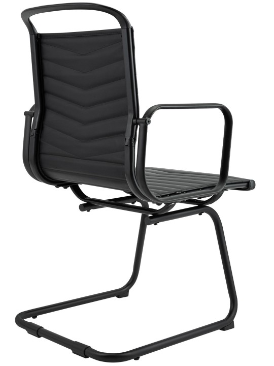 Látogatószék Tomkin műbőr, fekete